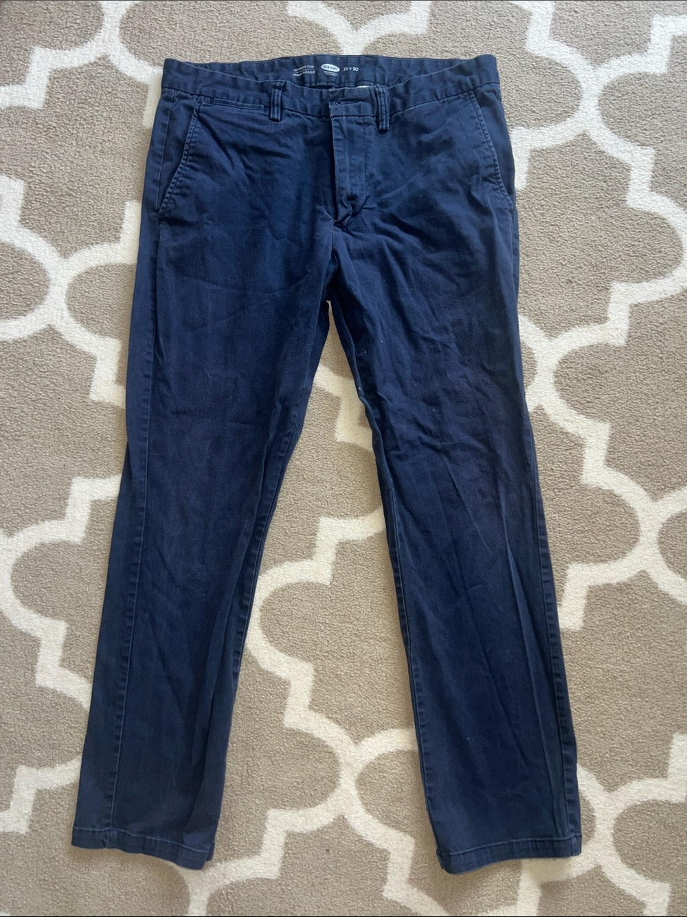 Old Navy Men's Navy Blue Chino Pants
